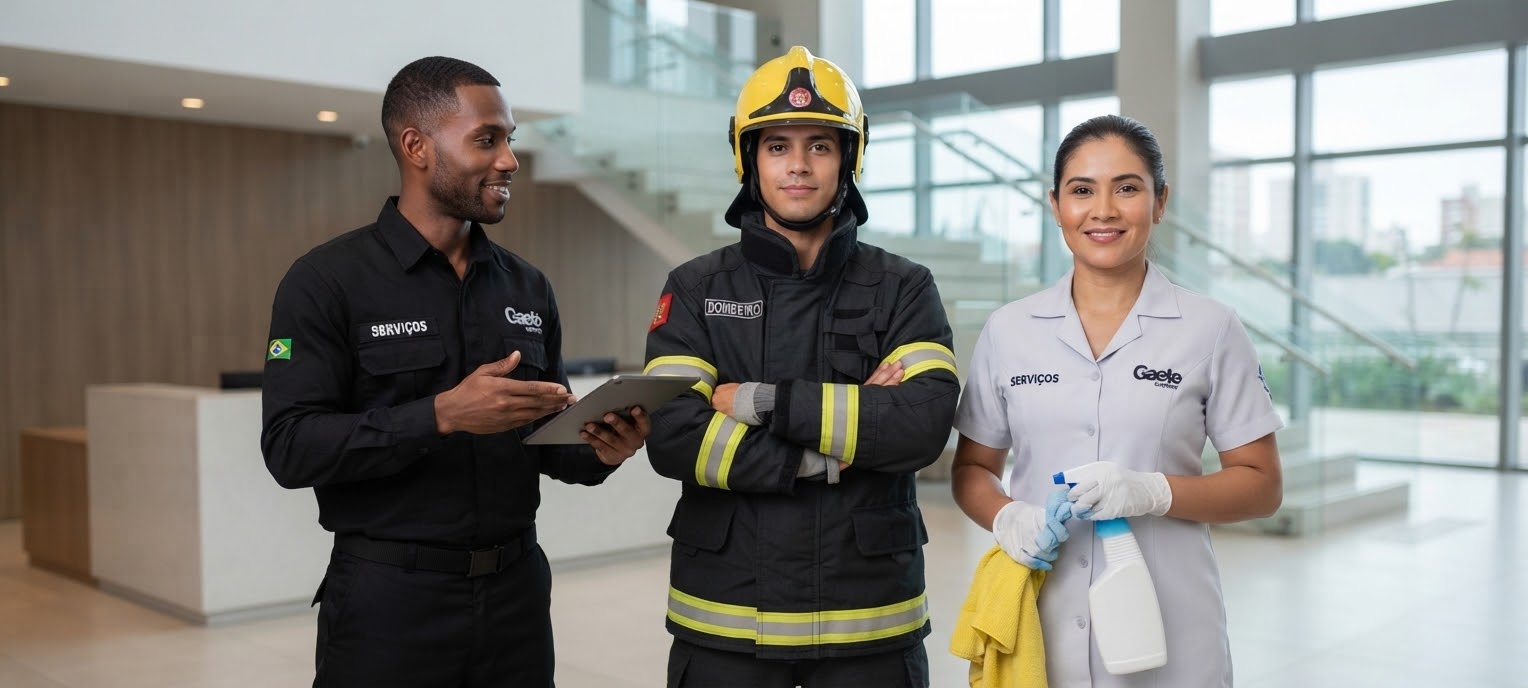 SERVIÇOS (SEGURANÇA, LIMPEZA, CARREGADORES E BOMBEIROS)